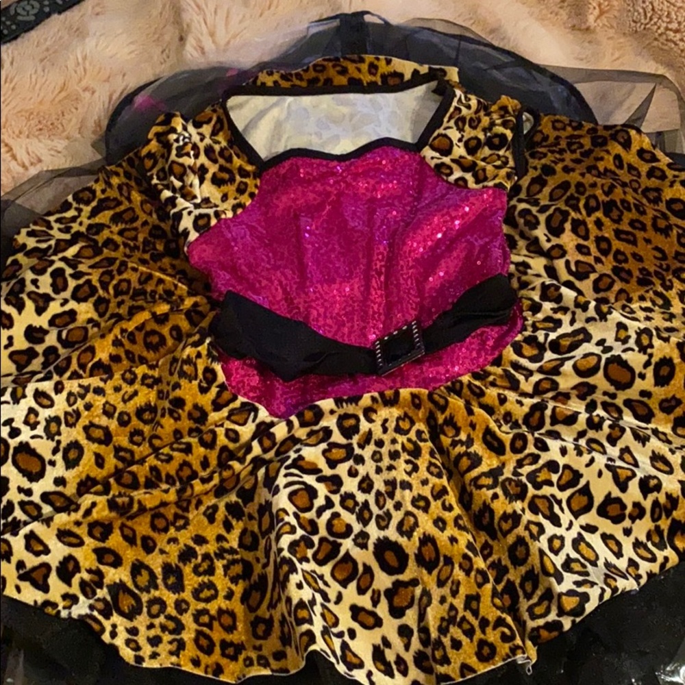 Kids leopard tutu costume